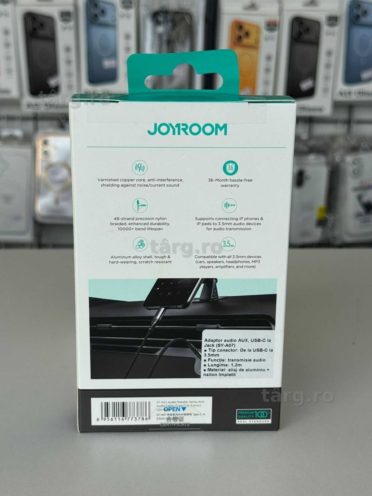 Cablu Audio Auxiliar-USB C 1,2m 2