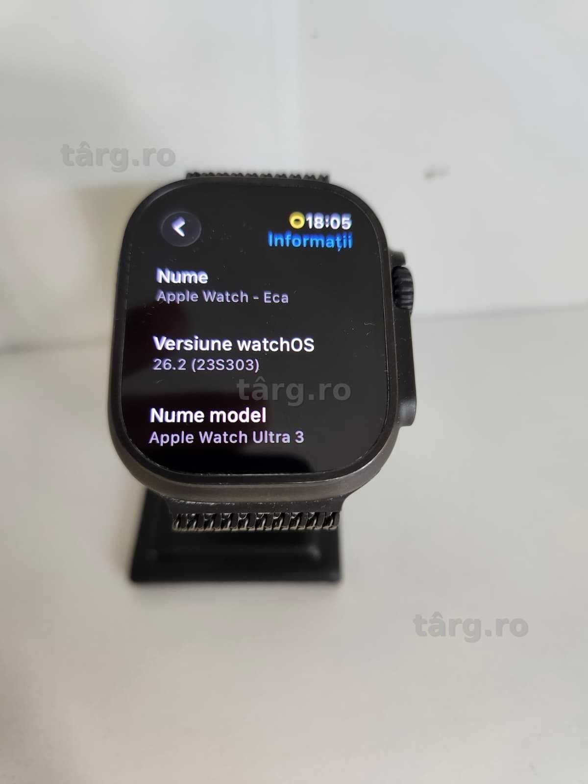 Smartwatch Apple Watch Ultra 3 GPS + Cellular 49mm  (Ag8 Tudor/B74808) – Garantie 2 Ani! 2
