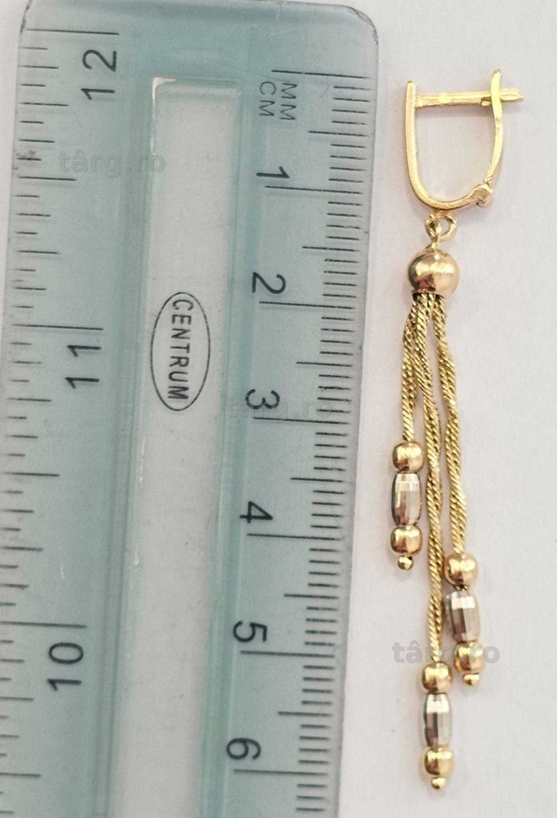 Cercei Aur 14K 4.96g (AG35 B:35169.2)Garantie 2 Ani! 3