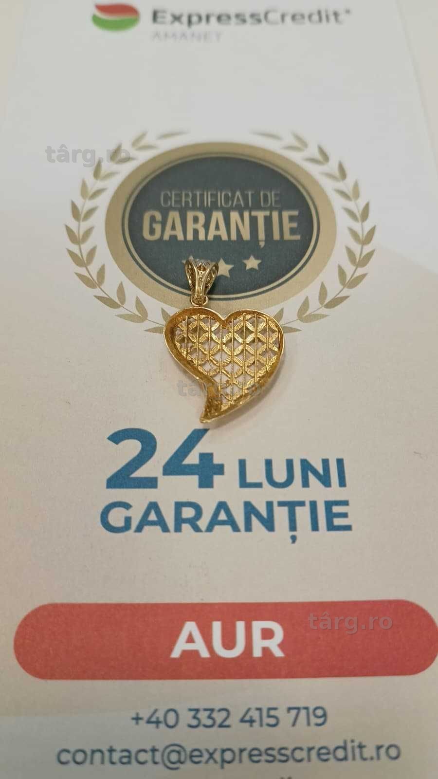 Pandantiv aur 18K 3.21gr [AG24 Harlau B.46392.1] - Garantie 2 ani! 5