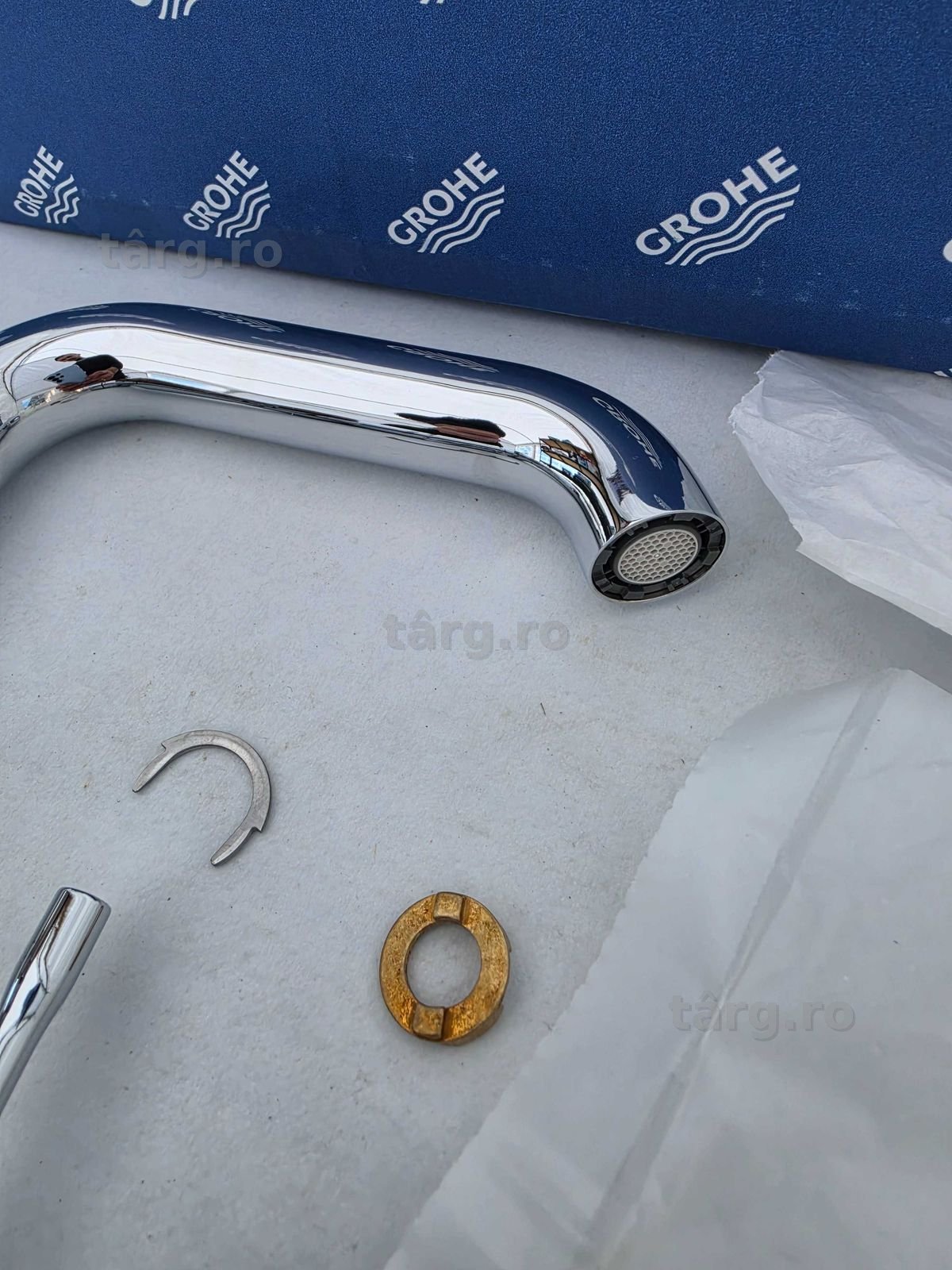 Baterie lavoar Grohe Essence new XL pentru lavoare tip bol pipa lebada 3