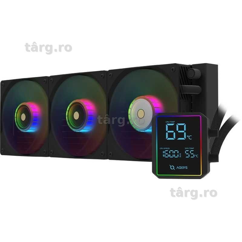 Cooler CPU AQIRYS Aurora 360 AiO Black