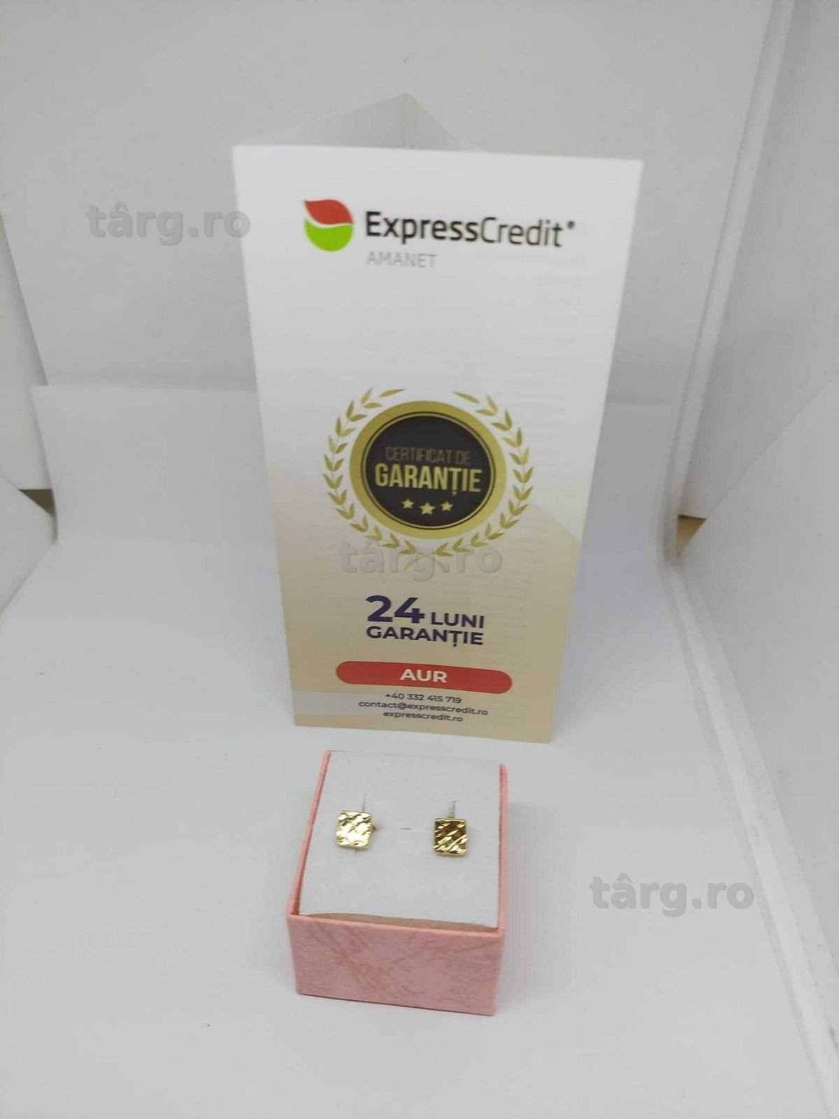 Cercei aur 14k 0.83gr [35114.4/30 Pacurari 2] Garantie 2 ani! 2