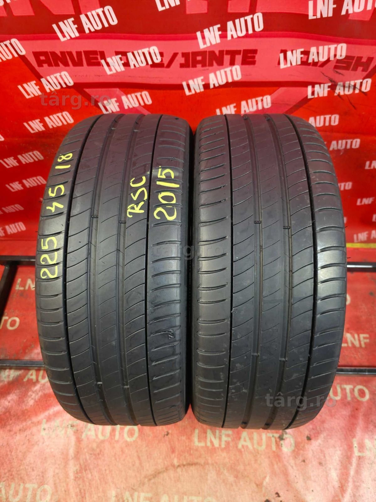 Anvelope de VARA - 225/45/18 - Michelin - 5.5 MM - DOT 2015 RFT !