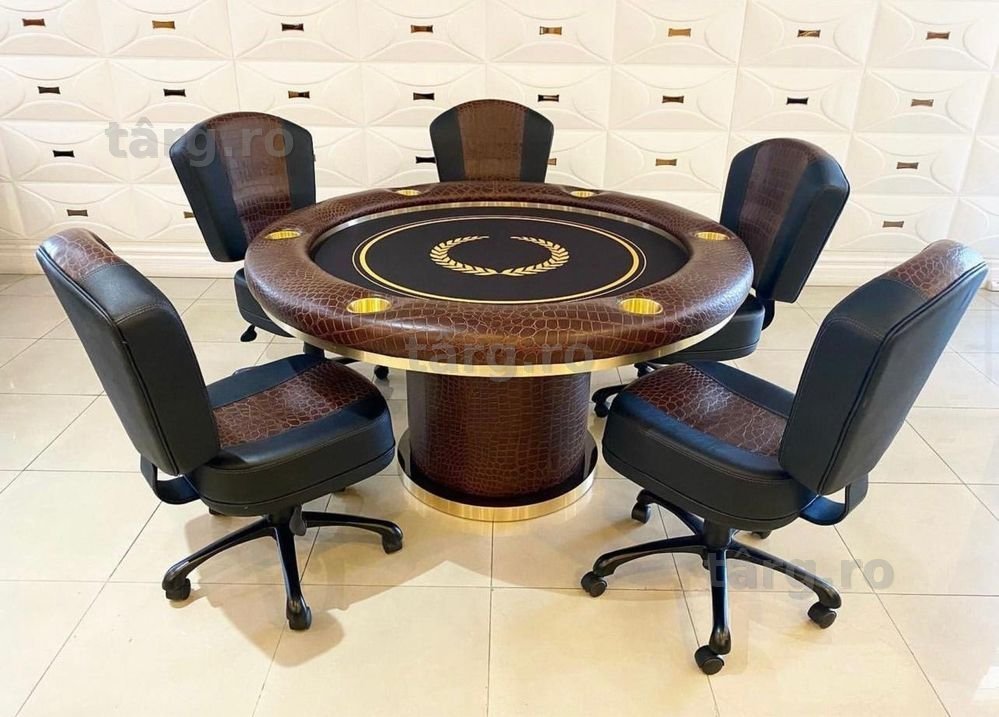Masa poker rotunda CustomTables.eu masa blackjack stoc casino fabrica