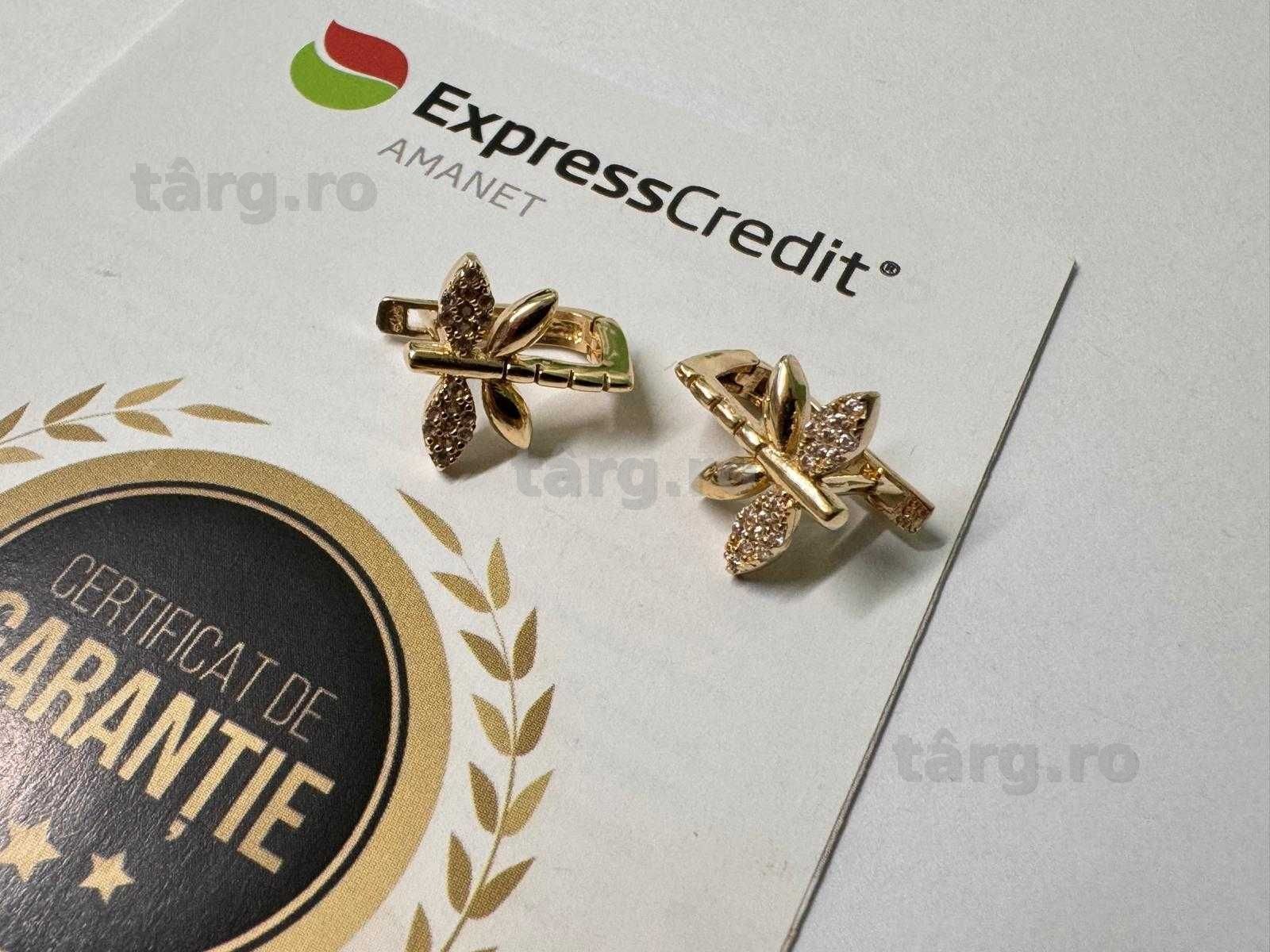 Cercei aur 14K 3.40g (B.61103.6 Tatarasi) Garantie 2 ani