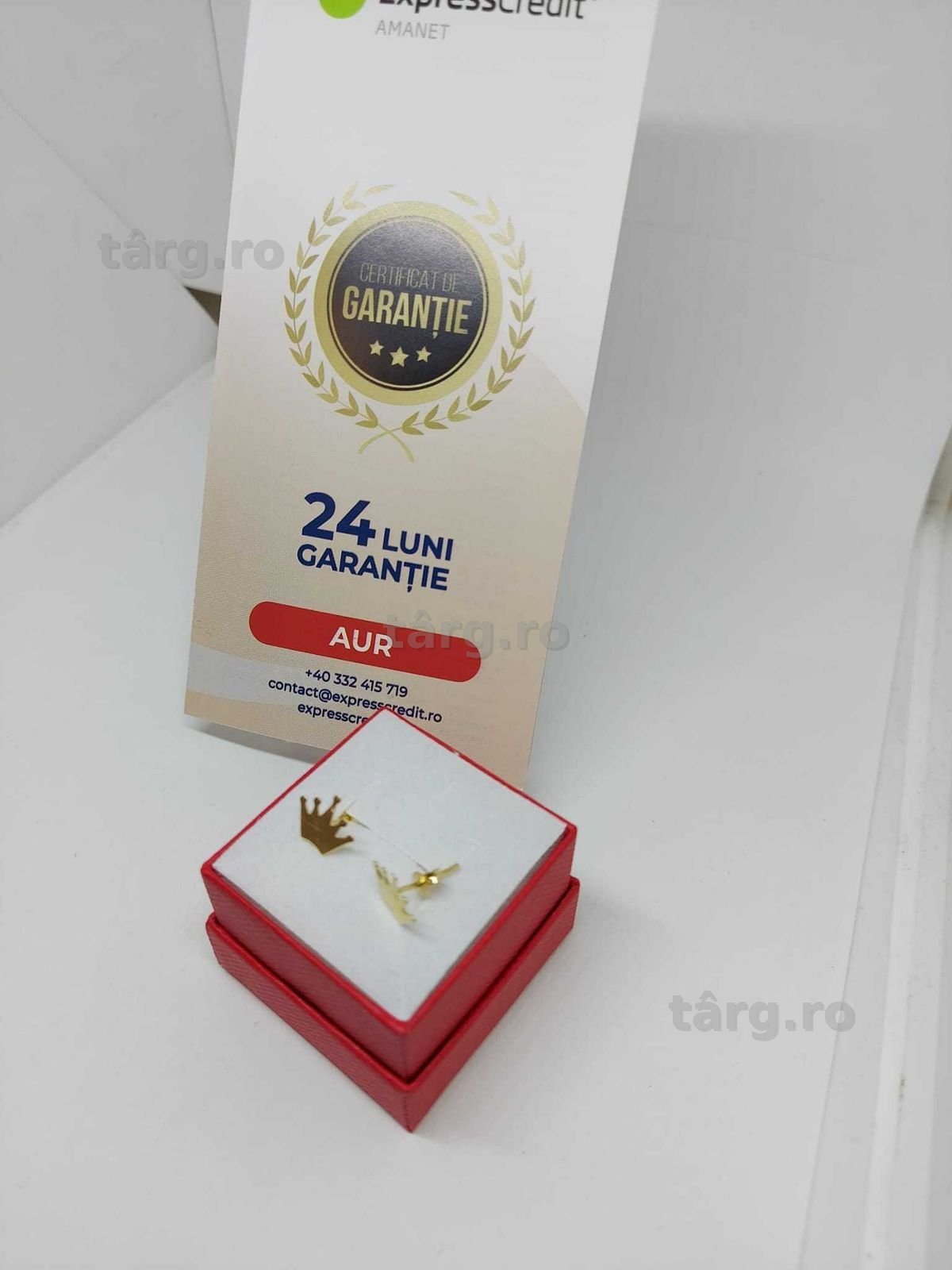 Cercei 14k 0.89gr (34606.2/30 Pacurari) Garantie 2 Ani! 3