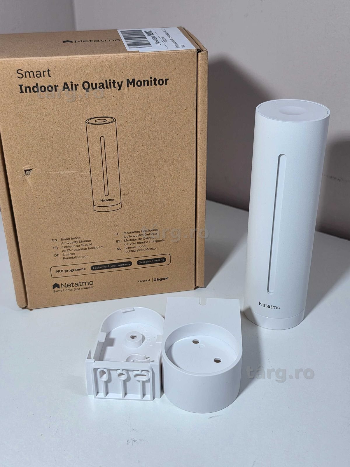 Netatmo - Stație de monitorizare a calității aerului Smart Indoor Air Quality Monitor 3