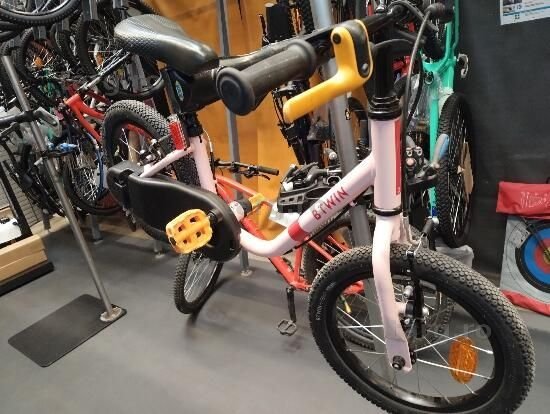 Bicicletă 2 în 1 Discover 500 14" roz copii - (SecondHand) Decathlon