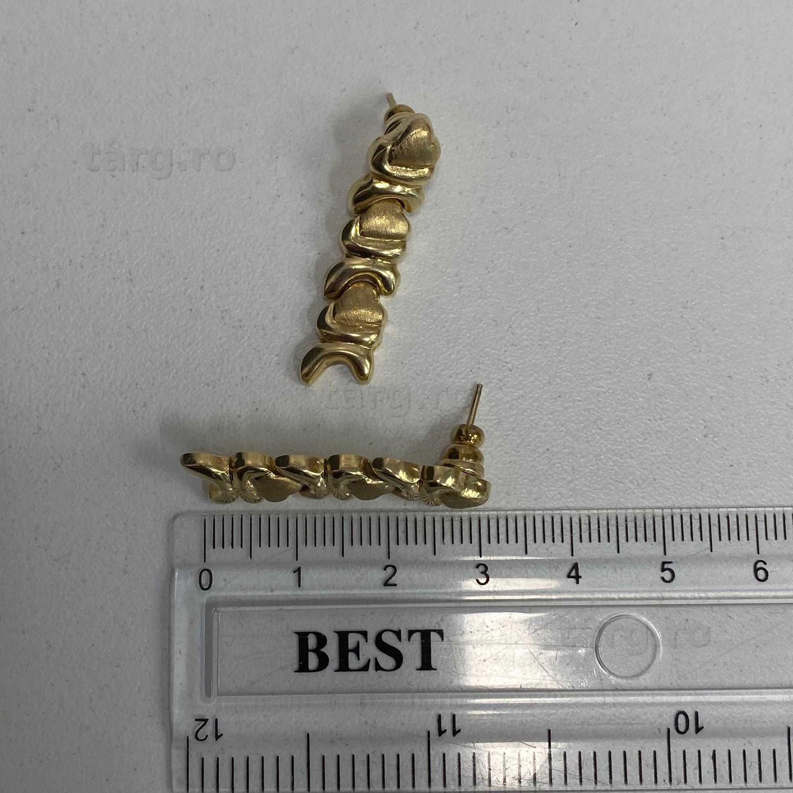 Cercei aur 14K 5.17g (AG13 b55491.8) Garantie 2 ani! 4