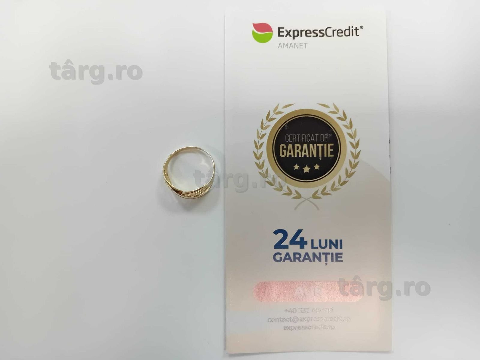 (Ag33) Inel Aur 14K/Garantie 2 ani 2