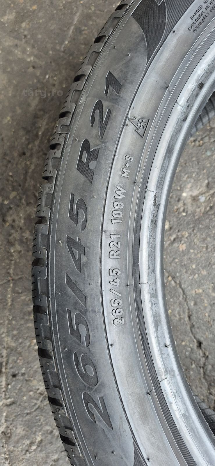 2 anvelope iarna Pirelii 265/45/21,dot 2024.Pretul este pe bucata 5