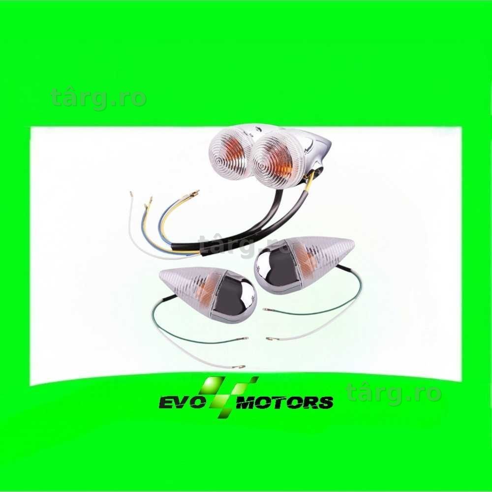 Semnalizari spate crom Yamaha XV1900 2006 2013 cu bec A2011