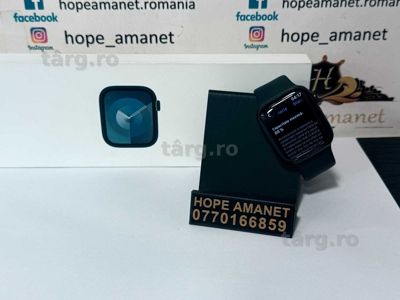 Hope Amanet P10/Apple Watch 9 LTE, 44 MM/Baterie 100% 2