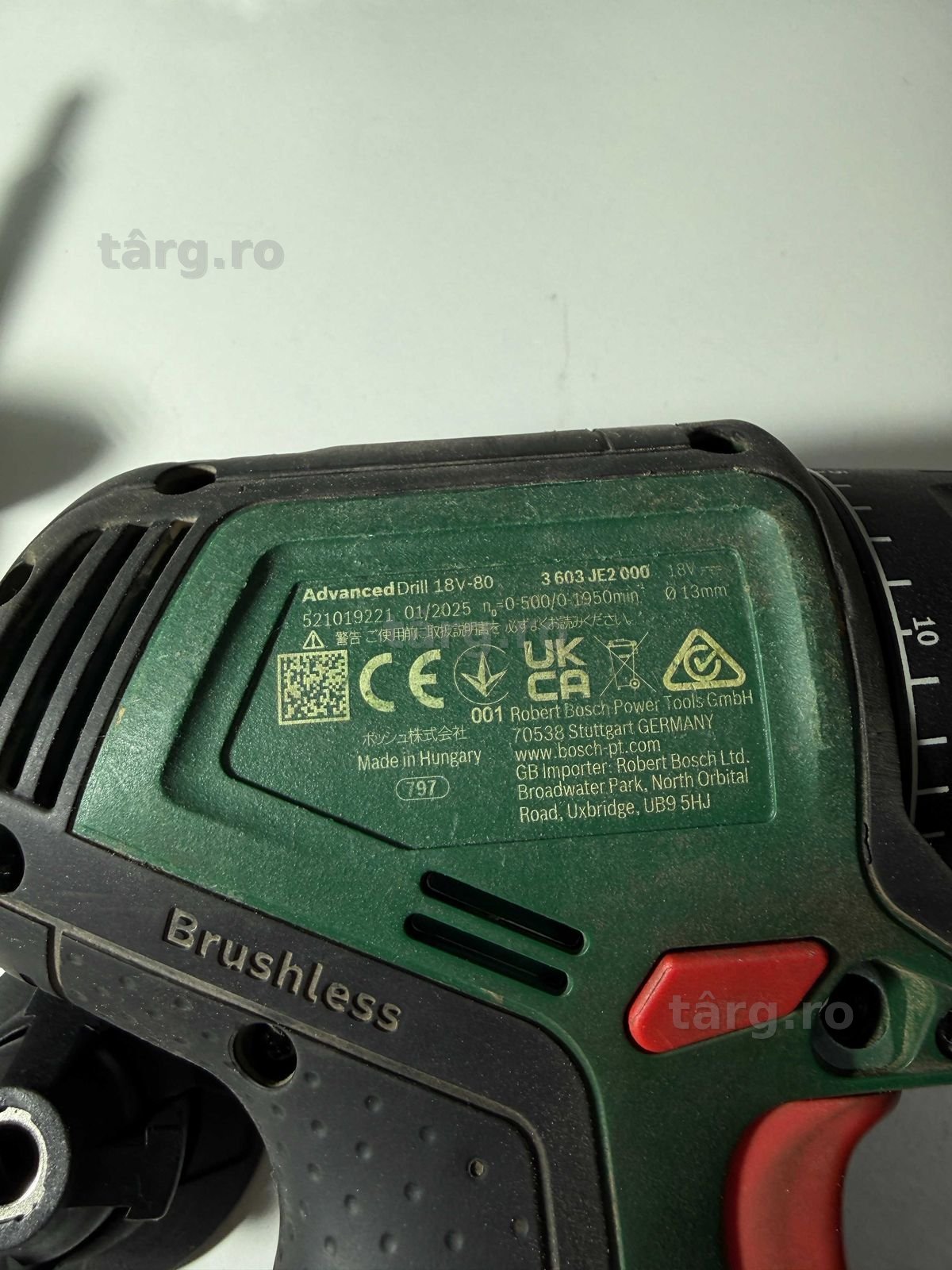 BOSCH Mașină de găurit cu acumulator AdvancedDrill 18V-80 Brushless 5