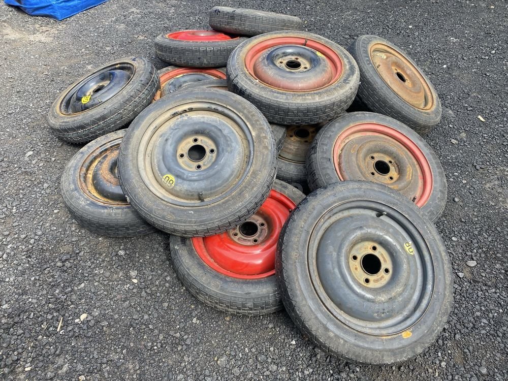 Roti rezerva slim R 15  125 80 15  second hand utilizate pentru utilaje agricole motosape carucioare carute LICHIDARE STOC Original Ford 5X108