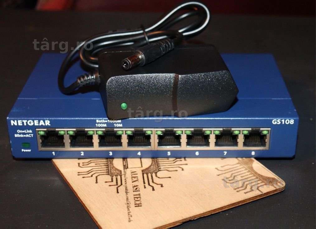 Unmanaged Switch Metal 8 x 1 Gigabit Netgear ProSafe GS108 V4