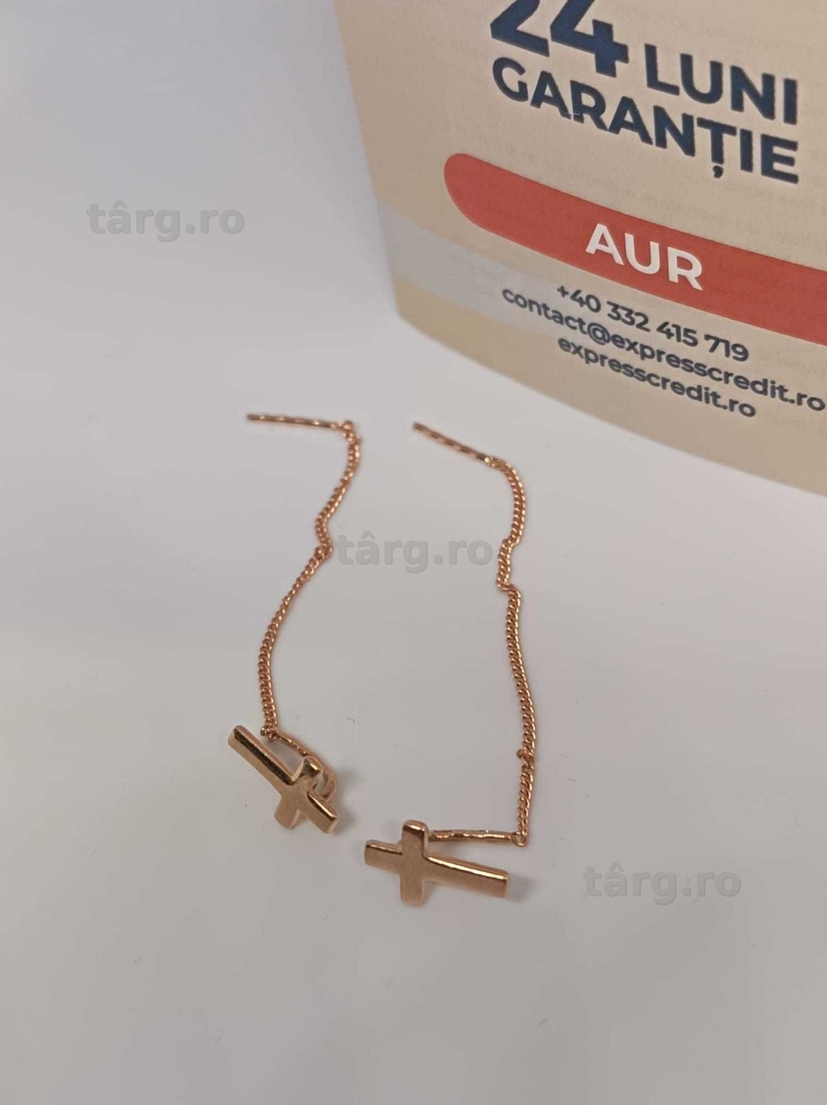 Cercei Aur 14K 1.63g (Ag4 Dacia B.52303.5) Garantie 2 ani 3