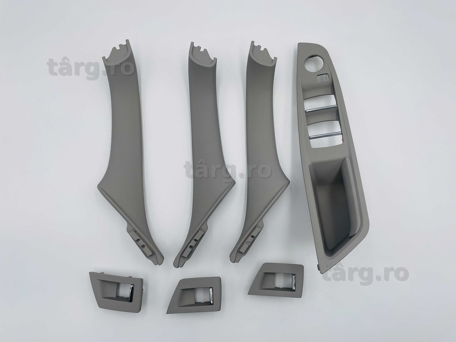 Set manere usa interior complet fata spate gri BMW Seria 5 F10 F11