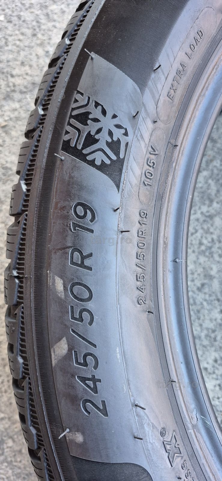 4 anvelope iarna runflat Michelin 245/50/19.Pretul este pe bucata. 5