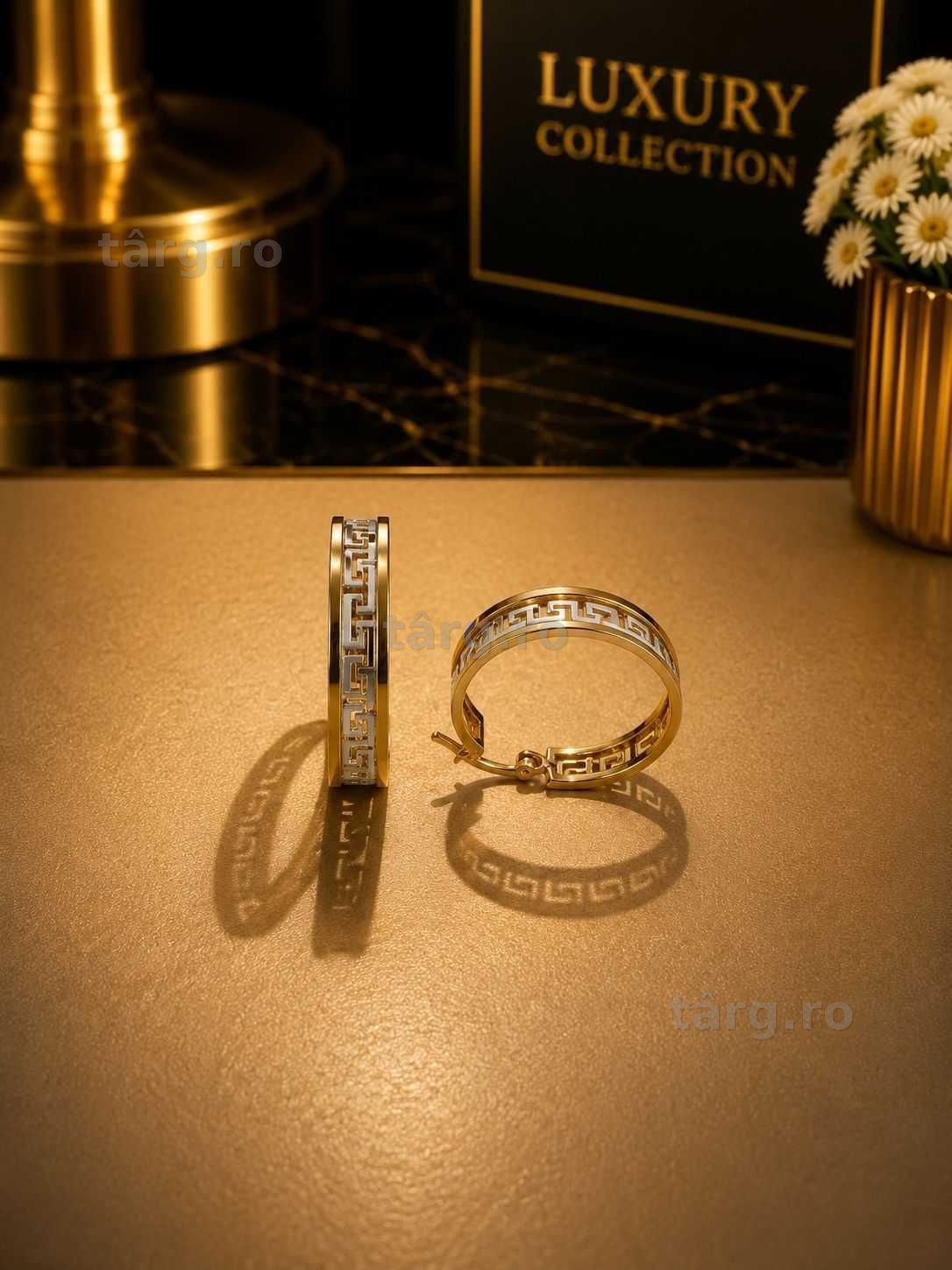 Cercei aur 14K 3.85g ( Galata B7967.9 ) - Garantie 2 ani! 2