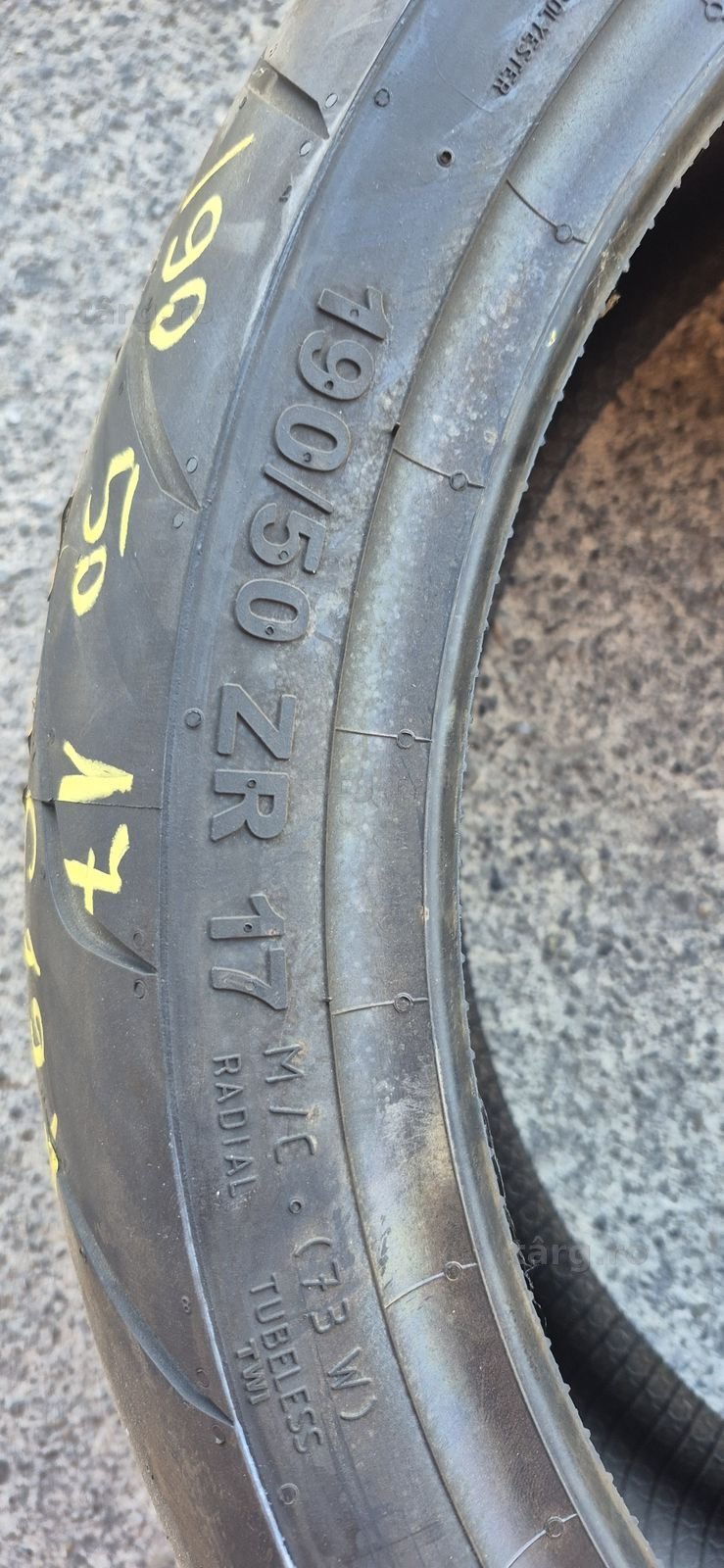 O anvelopa moto spate noua Continental 190/50ZR17 M/C 5