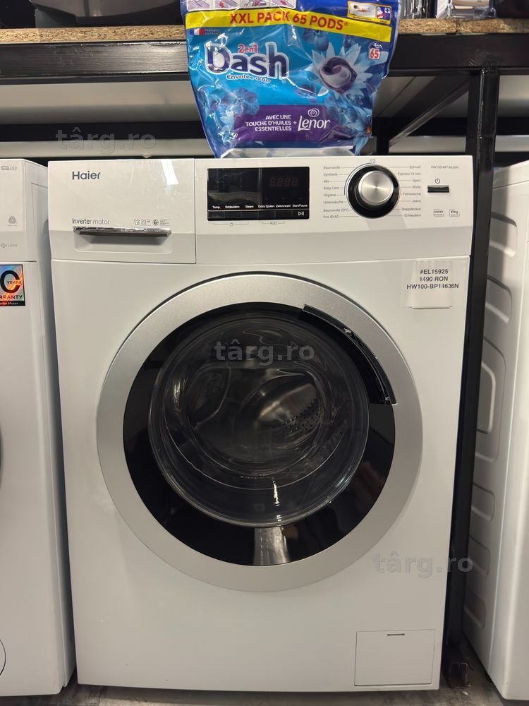 Mașină de spălat rufe 10kg Haier HW100-BP14636N, factura si garantie 12 luni