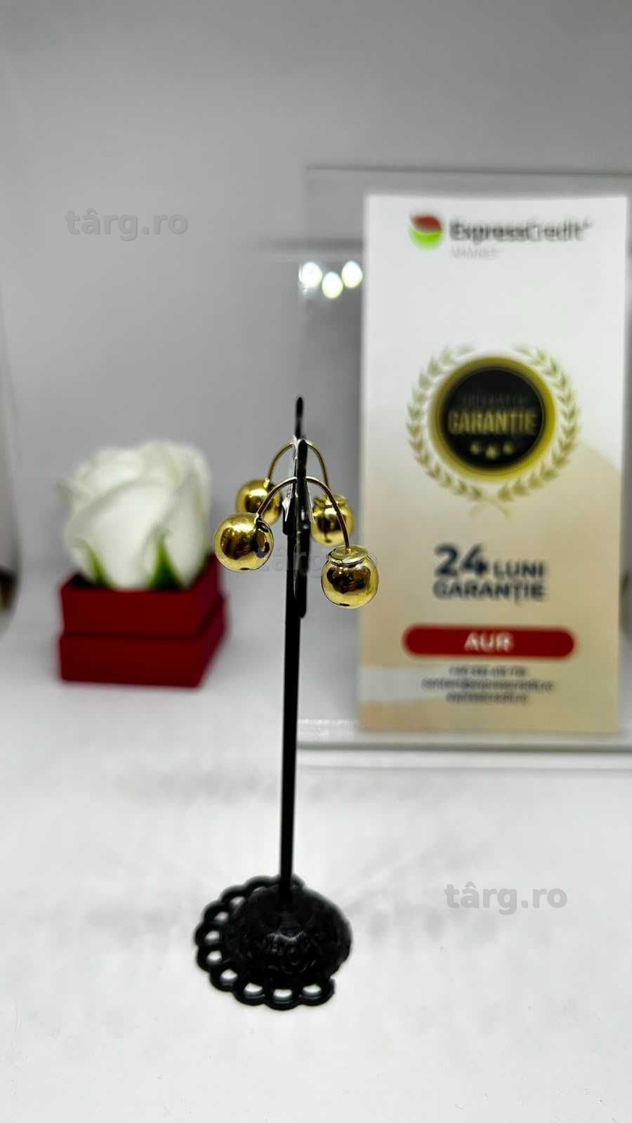 Cercei Aur 14K 4.06g (AG1 Alexandru B54216) - Garantie 2 ani!