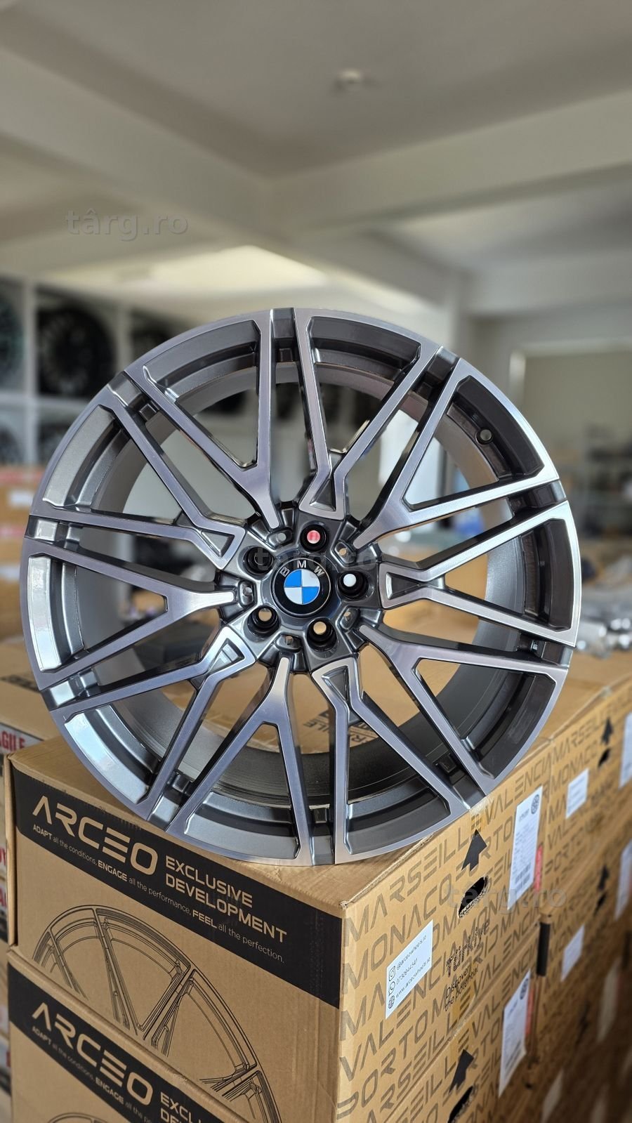 Jante noi pt BMW X5 G05 X6 G06 X7 G07 R21 5x112 9.5J 10.5J Black Diamond Gun Metal