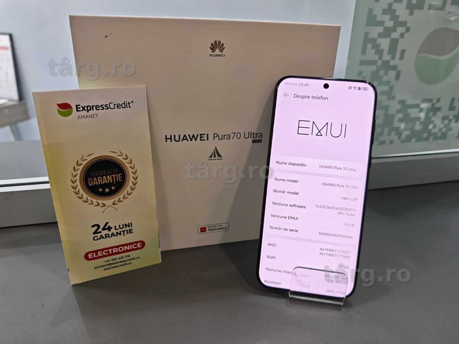 Huawei Pura 70 Ultra 5G 16/512Gb (Ag44 B7440) - Garantie 2 ani! 3