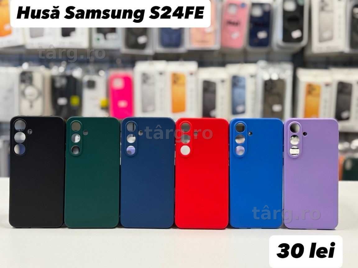 Husa silicon, folie, cablu, incarcator Samsung S24FE
