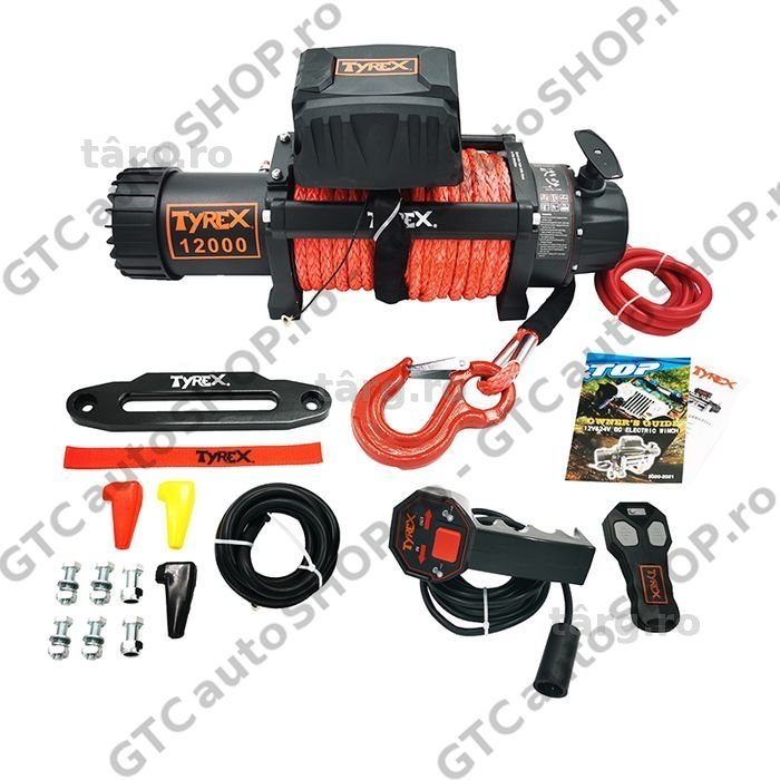 troliu tyrex 12000sp cablu sintetic