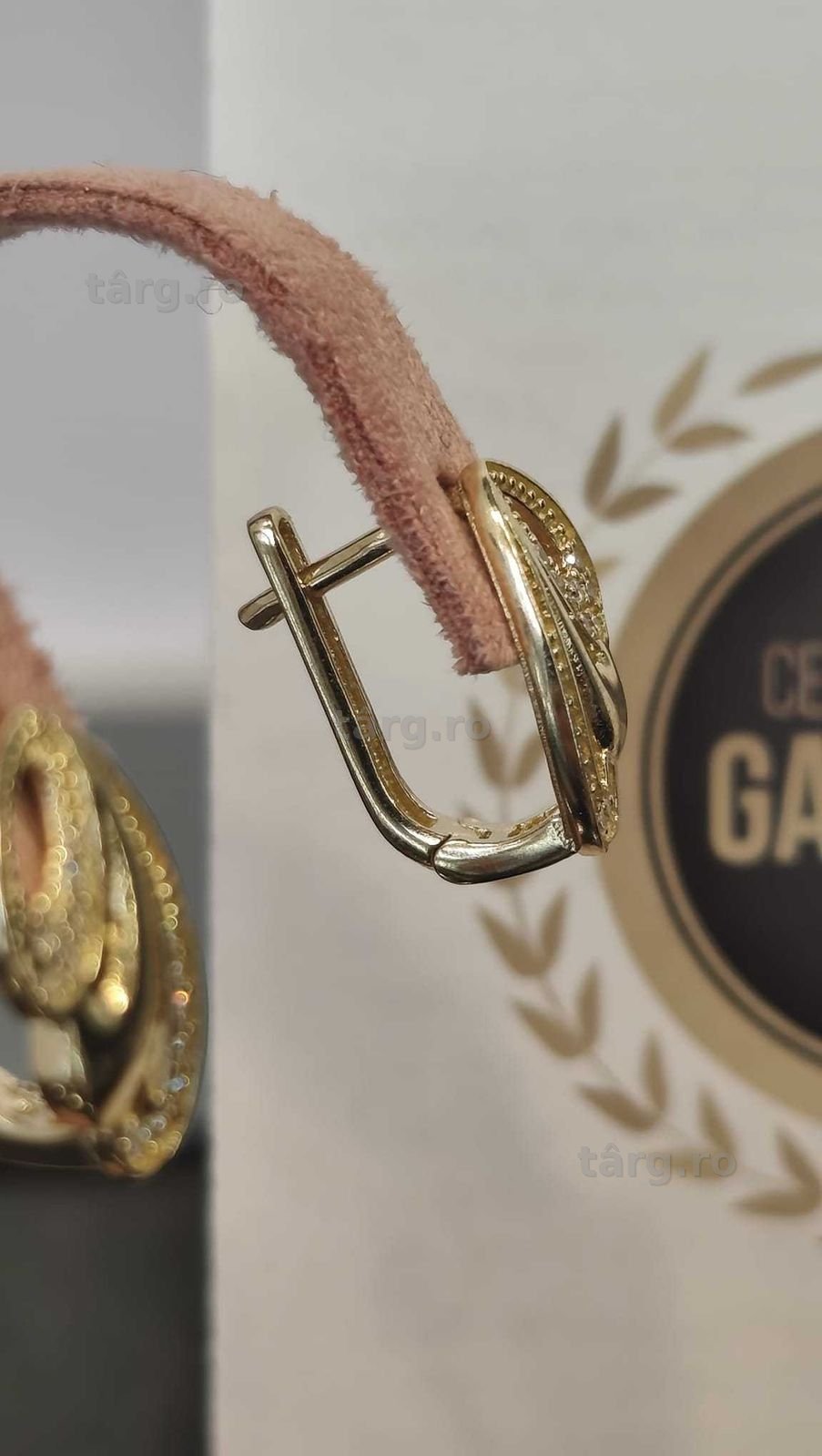 Cercei aur 14k (Iulius Mall)(B-593) Garantie 2 ani! 3