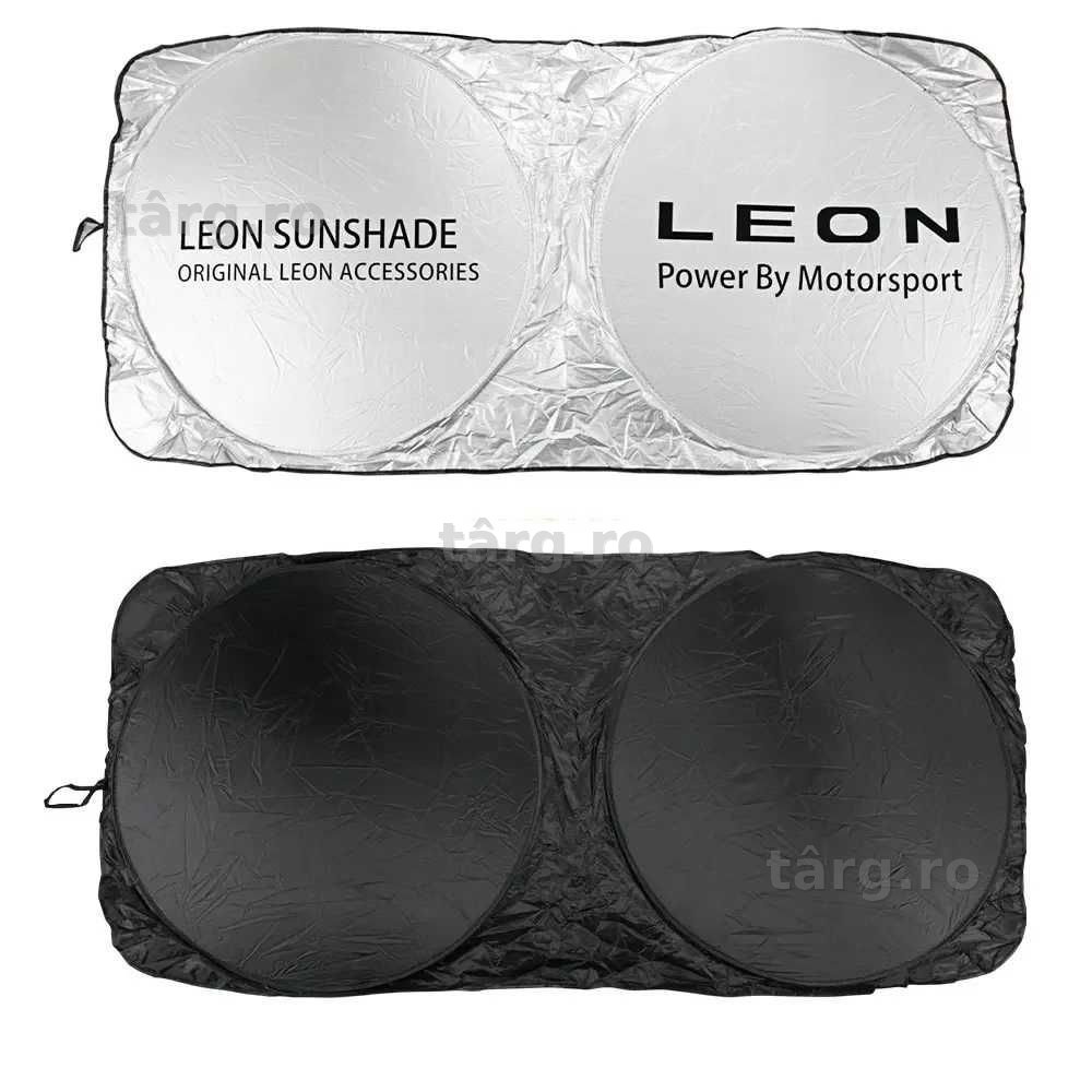 Parasolar AUTO Parbriz Dedicat SEAT Leon 150x70cm, Ultra Pliabil