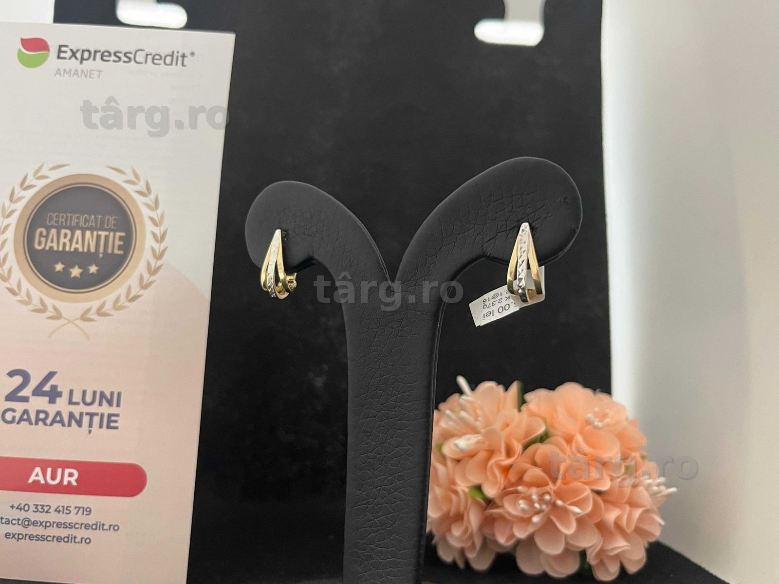 Cercei Aur 14k 2.37g (AG16 Moldova b33102)-Garantie 2 ani! 3