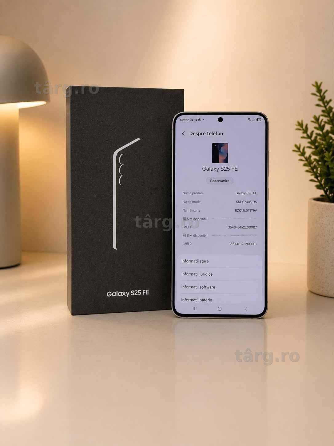 Samsung S731 Galaxy S25 FE 5G ( Ag50 Galata B9202 ) Garantie 2 ani!