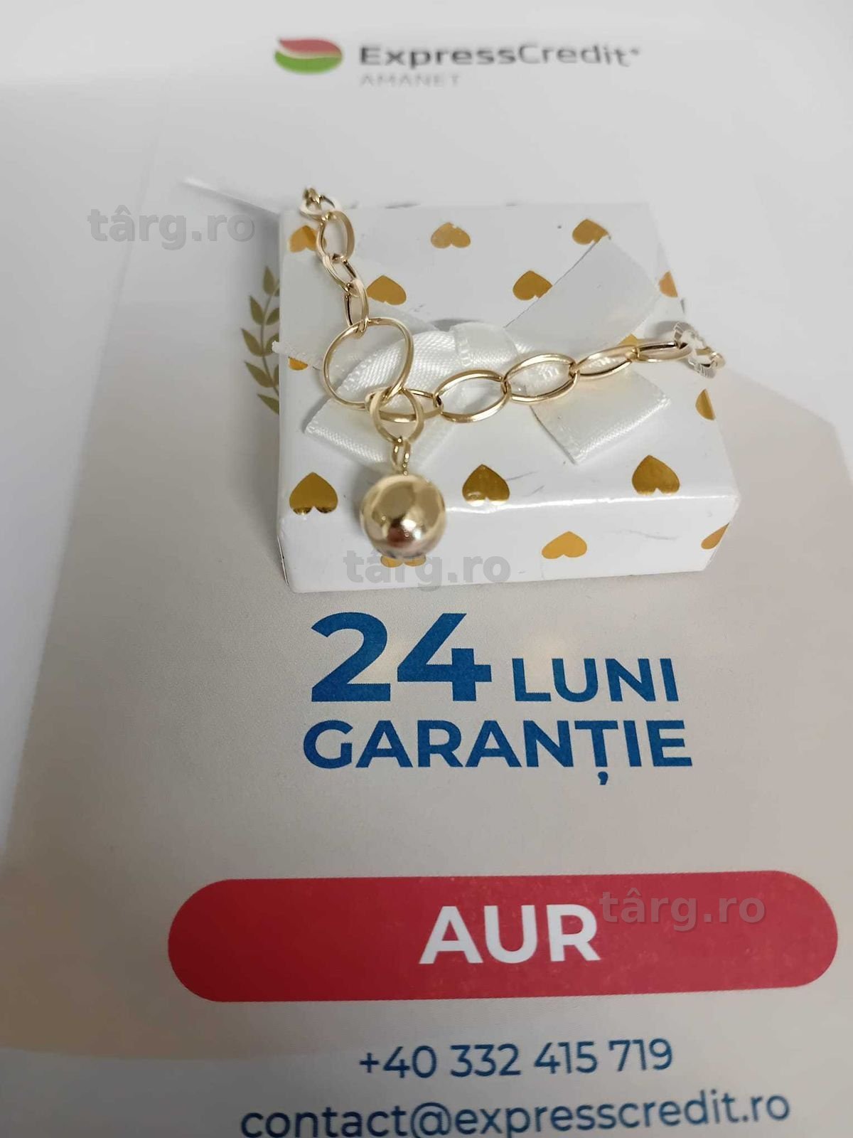Bratara aur 14k[Tomesti-b:32735.2]-Garantie 2 ani!