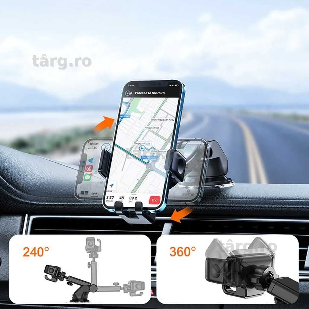 Suport telefon auto Joyroom, negru (JR-ZS283) 6