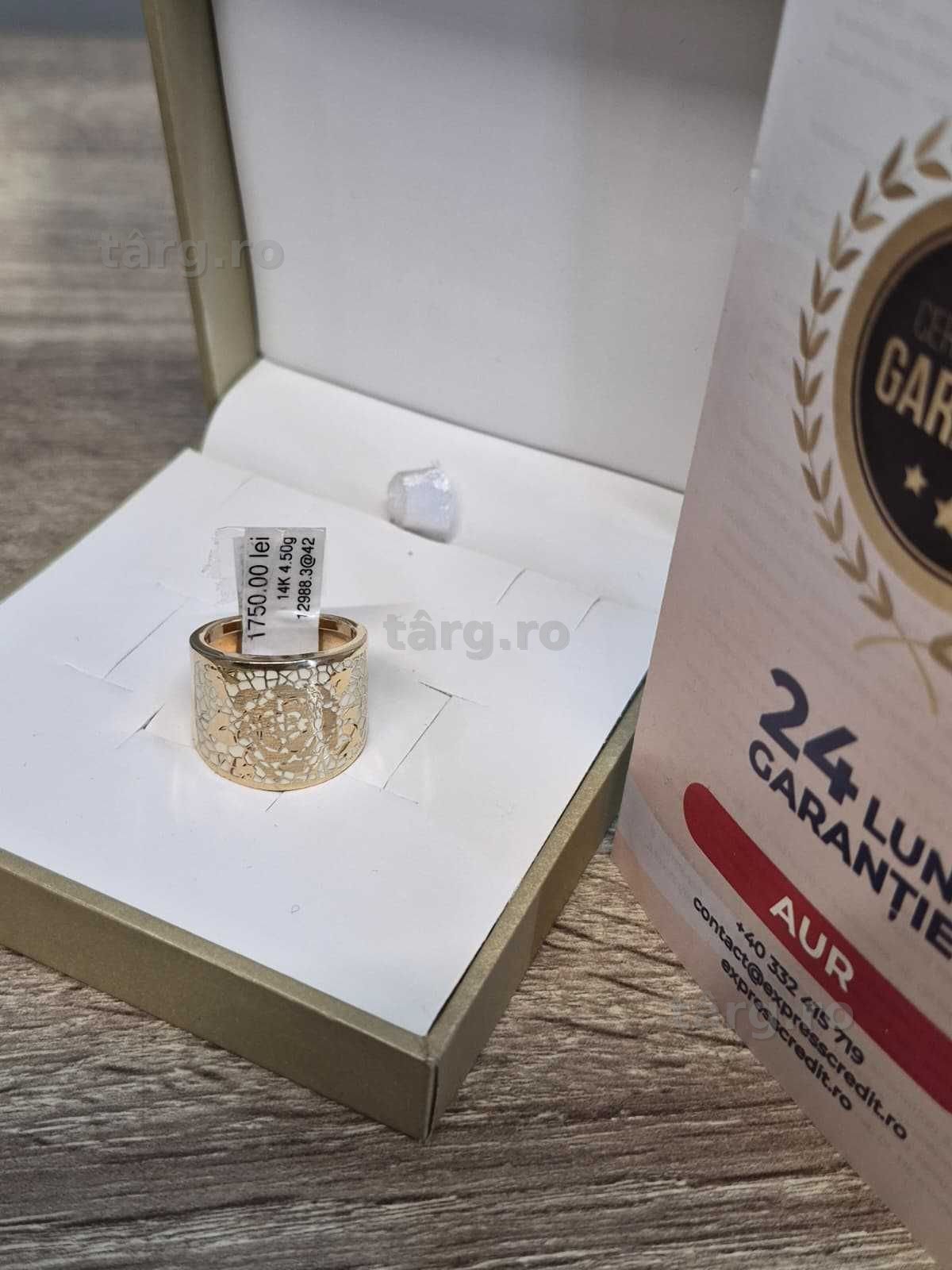 Inel aur 14K 4.50g (AG35  b 12988.3/42)  - Garantie 2 ani!