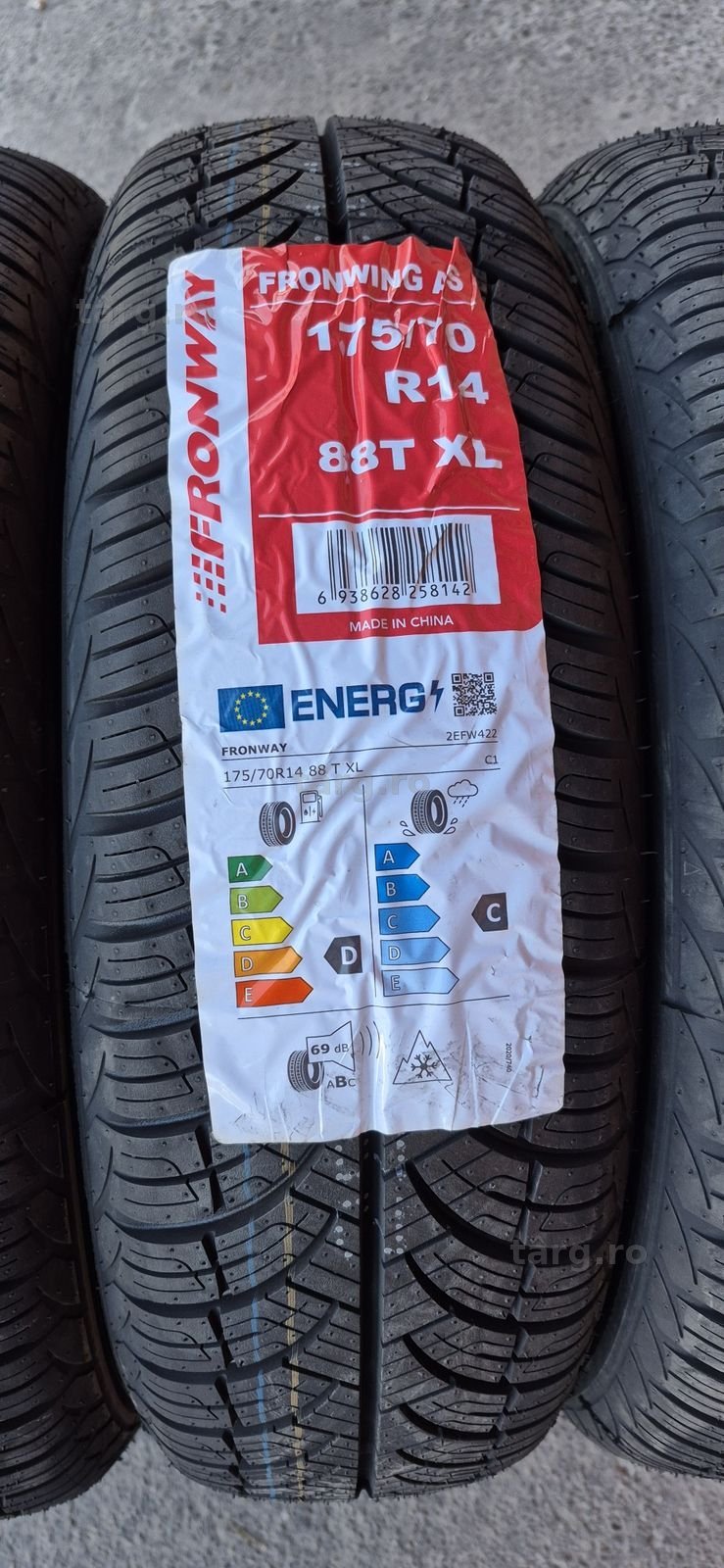 4 anvelope M+S noi Fronway 175/70/14,dot 2024.Pretul este pe bucata 3