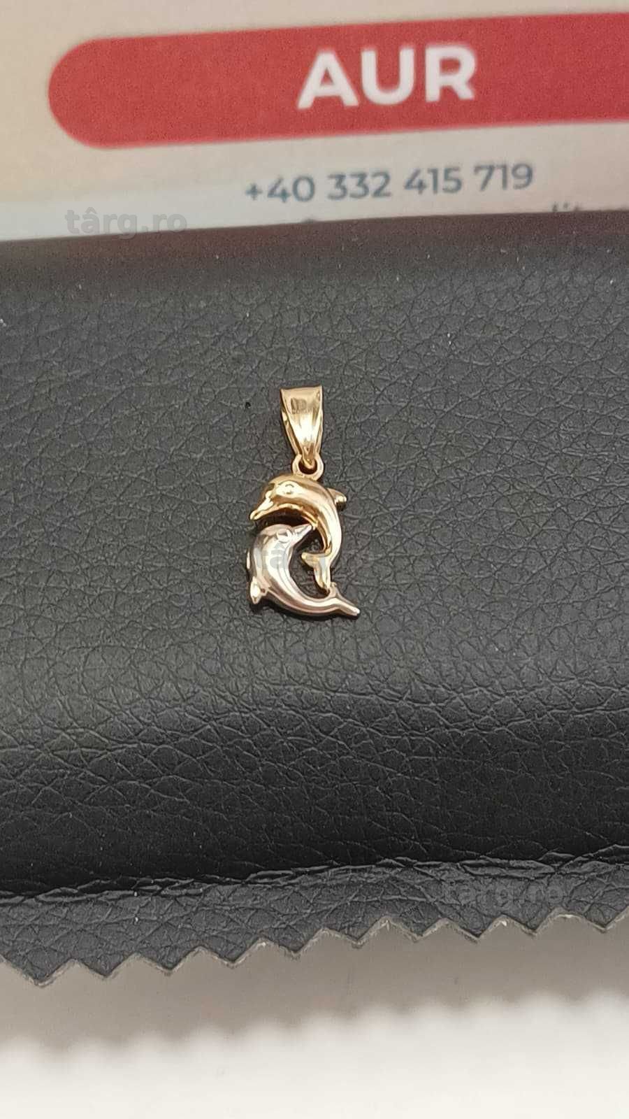 (Ag24 Harlau B.45140.1) Pandantiv aur 14K 0.74gr - Garantie 2 ani!