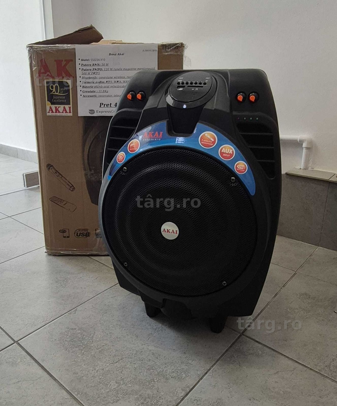 Boxa Akai SS023A-X10 (AG32 B28659.1) 2 ANI GARANTIE! Ridicare doar din agentie!