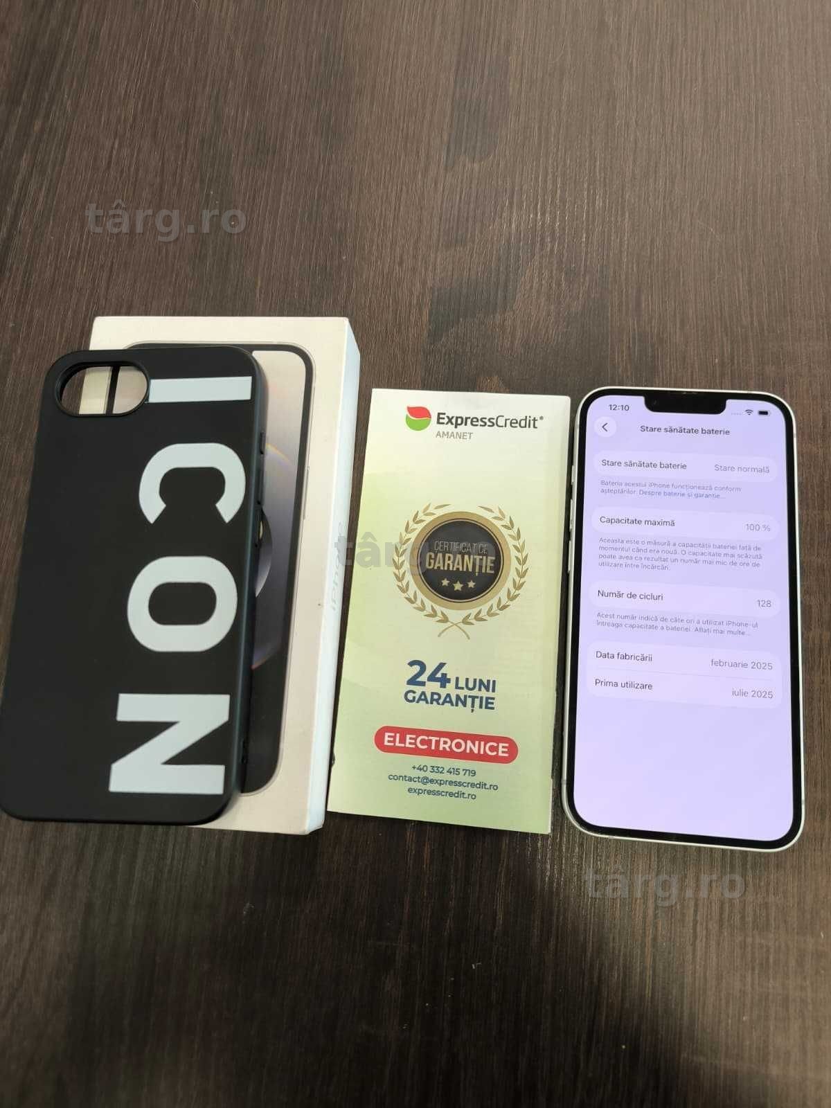 Iphone 16e 128Gb 100% bateria (AG24 Harlau B.45116) - Garantie 2 ani! 3