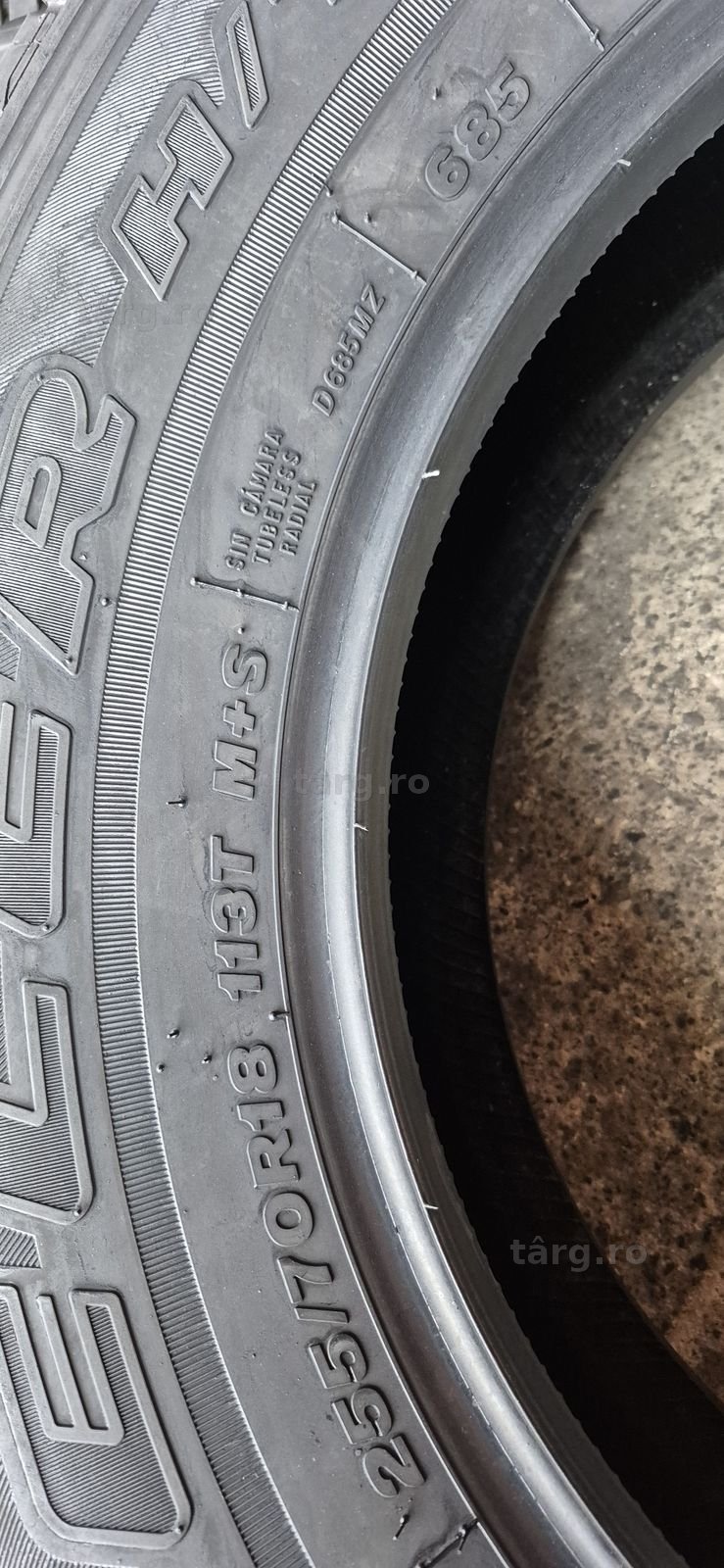 4 anvelope M+S Bridgestone 255/70/18,dot 2021.Pret/bucata. 8