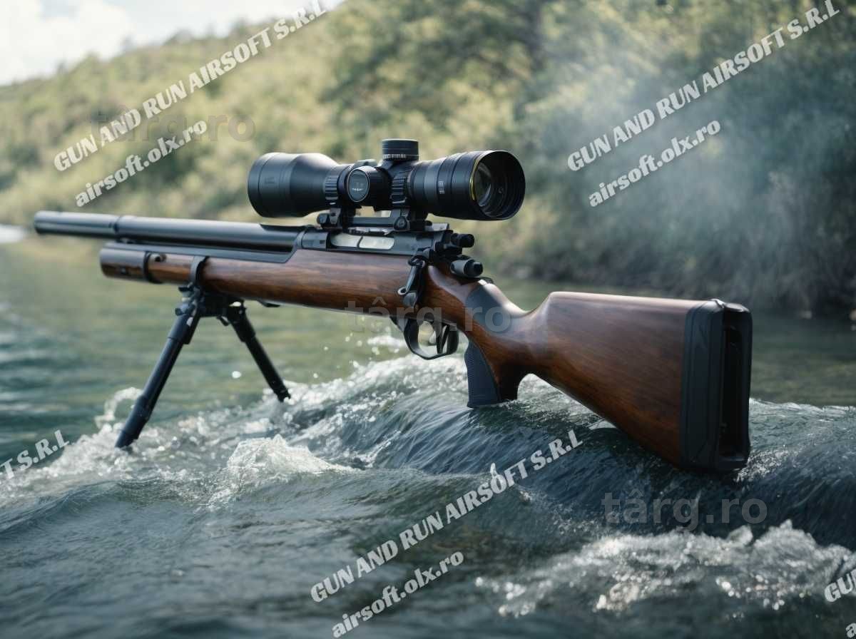 ~ Pusca 5.3 JOULES / AIRSOFT Cu Aer Comprimat ARC Sniper AWP PUTERNICA