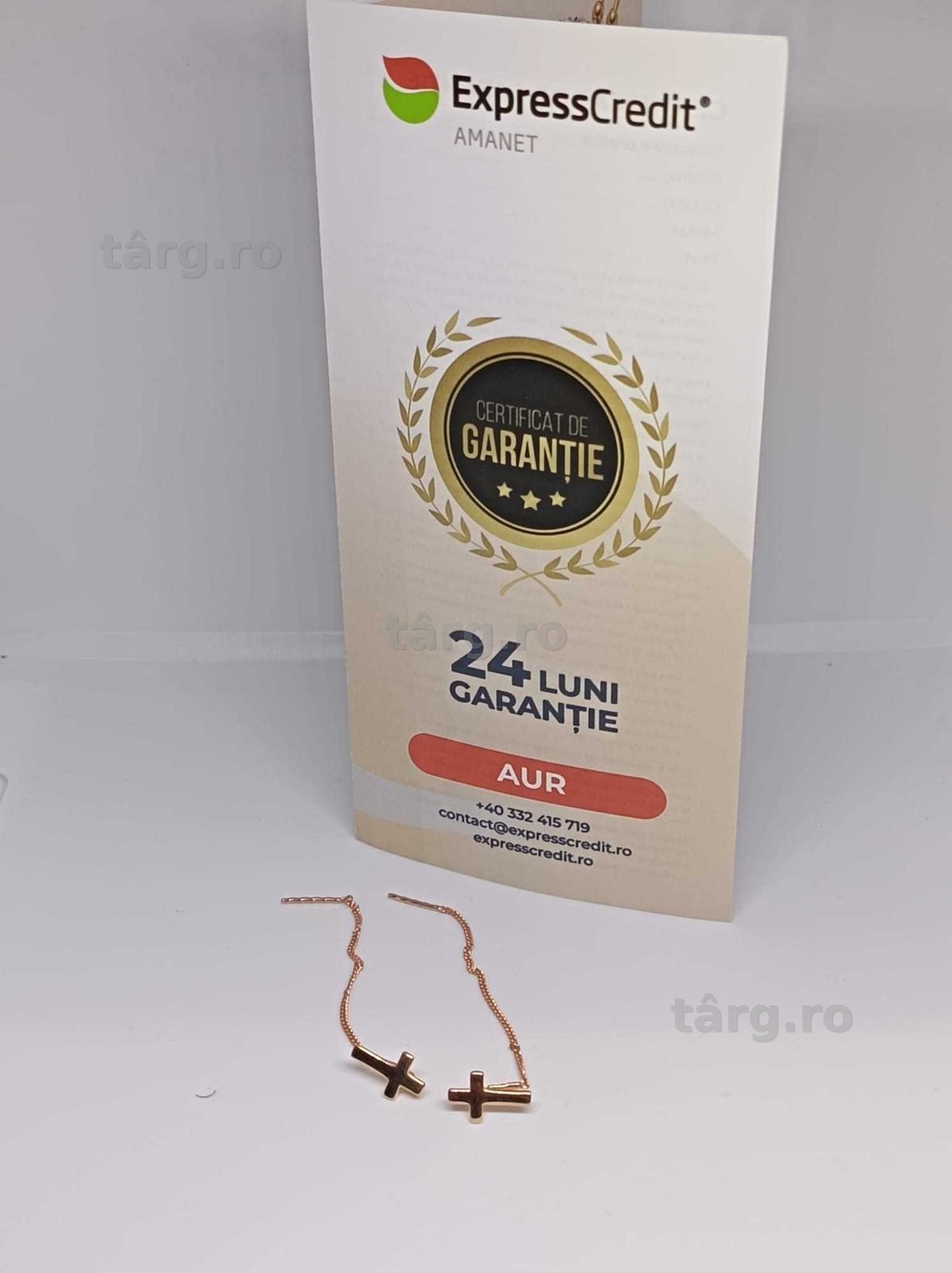Cercei Aur 14K 1.63g (Ag4 Dacia B.52303.5) Garantie 2 ani