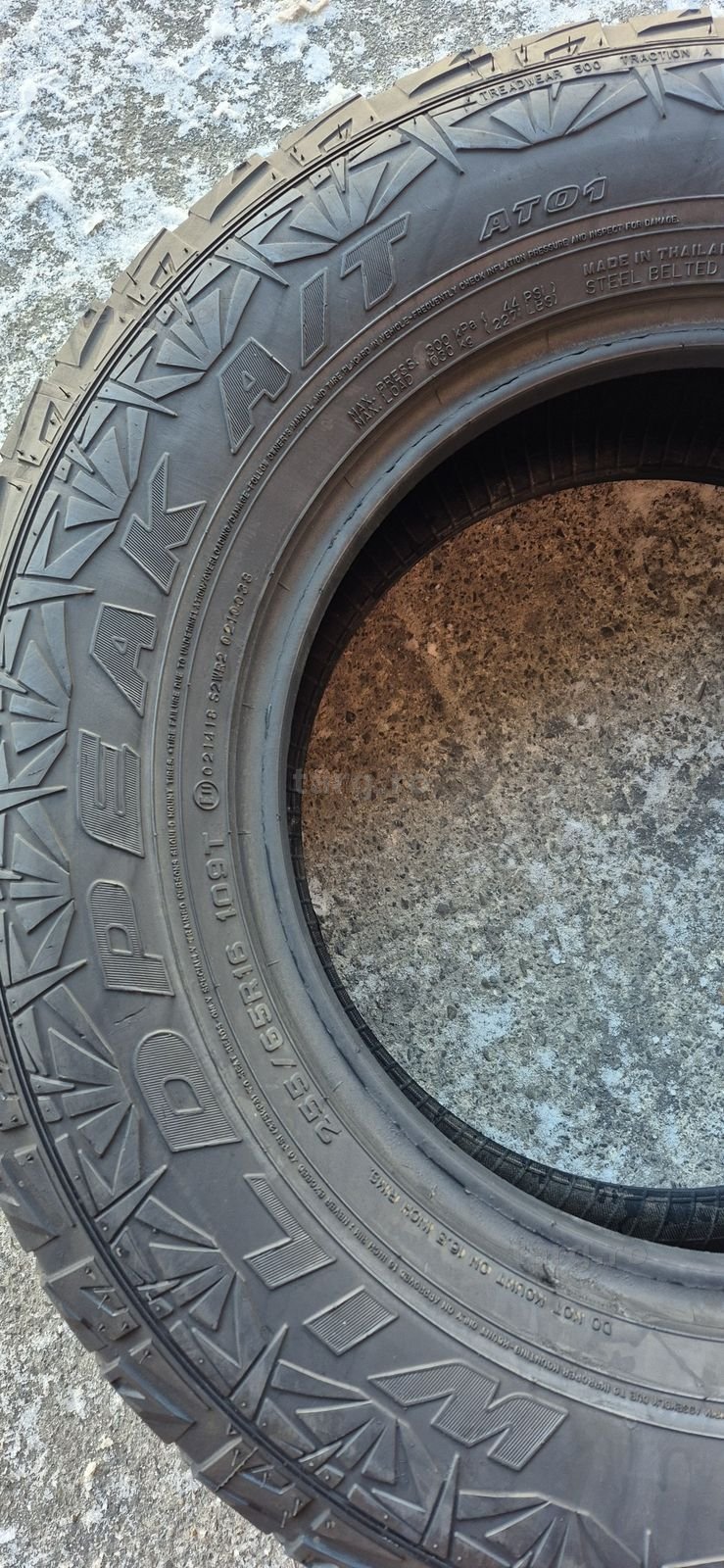 2 anvelope M+S AT Falken 255/65/16.Pretul este pe bucata. 4