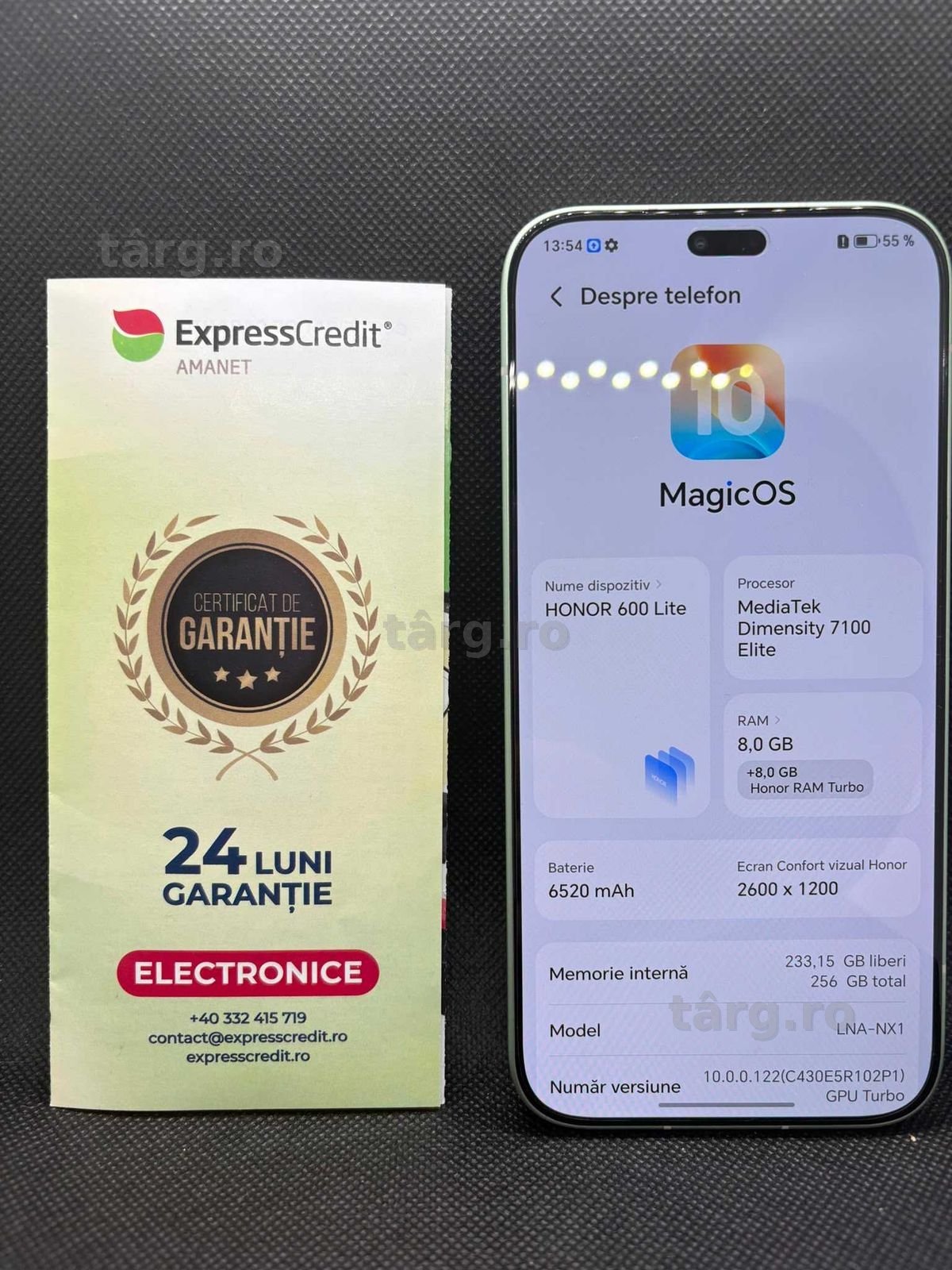 Honor 600 Lite 8GB/256GB (B.26013 AG31 Barboi) Garantie 2 ani!