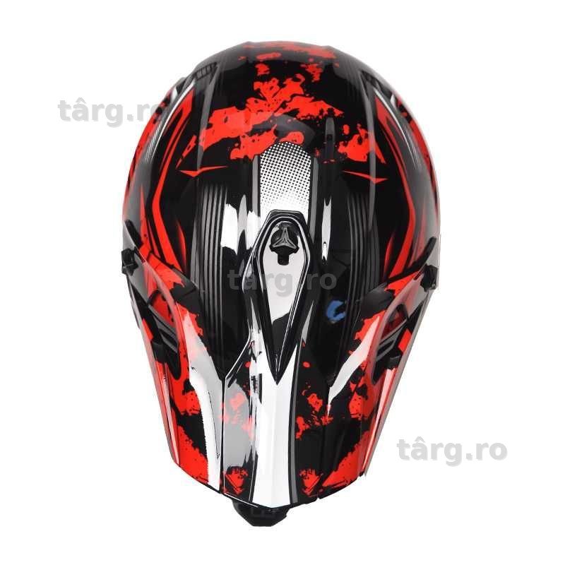 Casca Moto Enduro Cross ATV - S / M / L / XL - Rosu 6