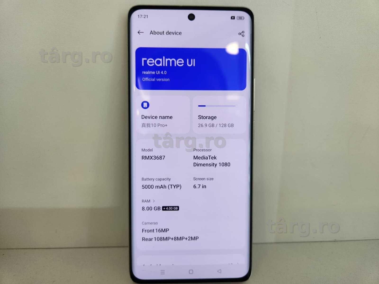 Telefon Realme 10 Pro+ 8/128Gb (Ag8 Tudor/B74702) – Garantie 2 Ani! 5
